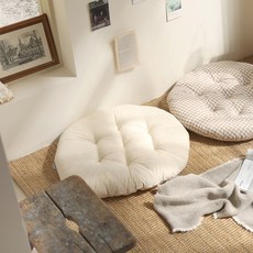 水洗棉蓬鬆圓形坐墊