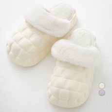 CARET 女款壓紋設計EVA毛絨拖鞋