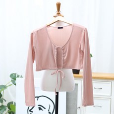 라라온 여성용 나엘히 스트랩 크롭 가디건