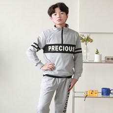 J-KID JUNIOR 兒童 PRE 半拉鍊上衣褲子套裝