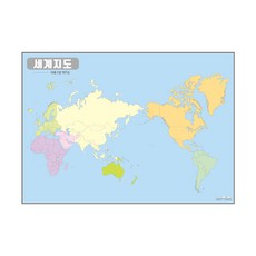 Map.Come 世界地圖大陸分類雙面著色地圖 110*78cm, 1個