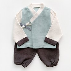 adorebebe 男童款柔和色韓服