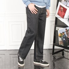 더마인드 남성용 HS 세미 와이드 데님팬츠