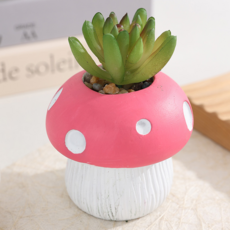 Soulrich 精美多肉植物人造花, 1個, 花盆類型4 佛手