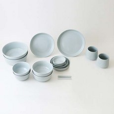 ERATO Mono 2人家用餐具組 20入 T-96A90, 1組, 餐具 16p, 藍色