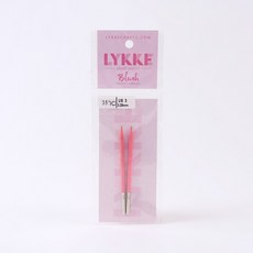 LYKKE 니트위트 BLUSH 조립식 줄바늘 팁, 1개