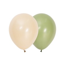 Sempertex 氣球 13cm 2種 x 100p 套組, 白沙色, 尤加利色, 1套