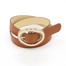 테드브라운 여성용 투명골드 원형바바리 벨트