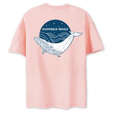 VENHIT 青少年款鯨魚圖案圓領短袖T恤