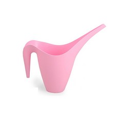 Black Tree 彩色塑膠園藝用澆水壺 粉紅色 1L, 1個