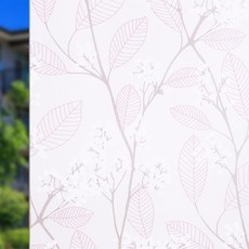 언헤브 불투명 유리창 필름 시트지, 02나무핑크, 45cm x 1m