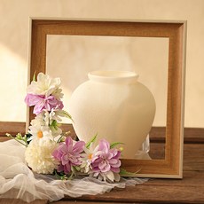 조화 메모리얼 블룸 봉안당 납골당 꾸미기 코너형 리스, 퍼플, 1개