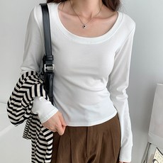 어썸풀 여성용 버킹리 슬림 이너 긴팔 티셔츠
