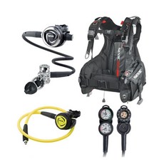 seac 浮力控制器高級潛水套組 DX200, 混合顏色