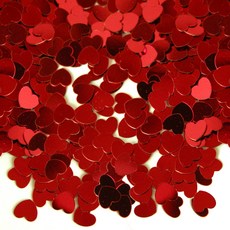파티짱 레드 은박 컨페티 15g, 하트, 1개