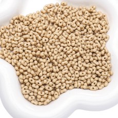 Allode 素色花生造型配件DIY串珠 4 x 6 mm 105入, 07 卡其色, 4個