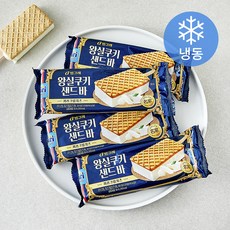 빙그레 왕실 쿠키 샌드바 끼리크림치즈 (냉동), 4개, 1개입, 90ml