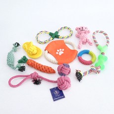 DING DONG PET 寵物玩具 10件組, 混色, 1組