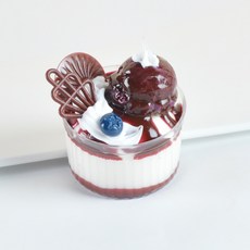 리나블루 디저트 둥근 컵케이크 모형, 초코릿