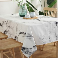 파라주니 모던 마블 대리석 패턴 식탁보 테이블보 HJ1412, 대리석무늬, 1개, 140 x 100 cm