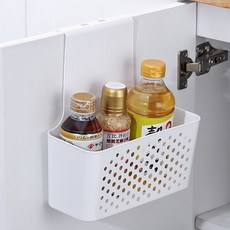 Living Gongsam多功能水槽門掛式置物籃, 1個, 白色
