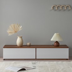 One Furniture 電視櫃, 美娜豆木色/白色