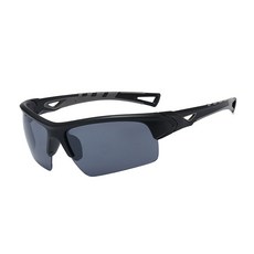 NAYA STYLE 防風運動自行車護目鏡 5366-69-1, 黑色（框架），灰色（鏡頭）