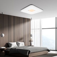 LED 라이트 투톤 사각 방등 50W, 화이트