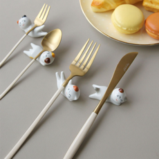 Dijikon活潑的貓咪筷架 4件組, 1套, 混合顏色