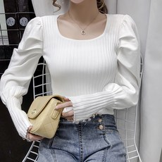 POPLARNC 女款Beyonne泡泡袖針織衫