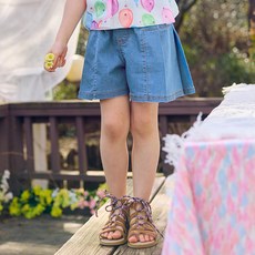 LILIPURRI 女童可愛褶皺褲裙