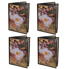 Bomnamoa透明基本餐廳菜單板 4入