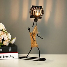 清藍手工蠟燭燭台 E, 混合色