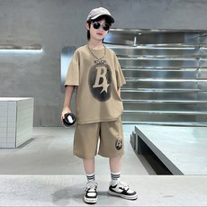 Starbean 男童星星印花短袖T恤 + 短褲套裝