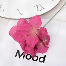 Luigel 繡球仿真花 28.5cm 10入, 玫瑰紅