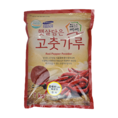 一年來來 中國產 辣味 韓式用辣椒粉, 1kg, 1個