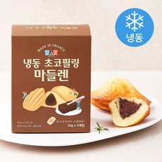 초코필링 마들렌 (냉동), 55g, 3개입, 1박스