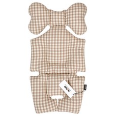 To:Tots 透氣推車坐墊, 米色 格紋款, 1個