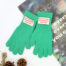 Bidangil 兒童 Soyi 保暖指孔針織手套