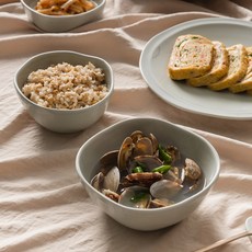 쓰임 포 레스트 밥상 2종 세트, 포그그린, 공기 4p + 대접 4p