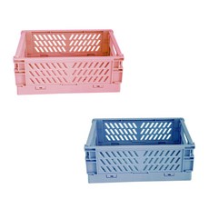 DG生活 粉彩摺疊箱 小型 DG-06, 隨機出貨, 2個