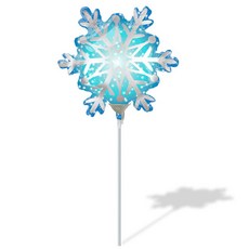 anagram Wow Party Korea 迷你緞面雪花造型鋁箔氣球, 混合色, 5個