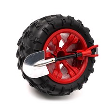 3S 迷你 備胎 汽車 裝飾品, 紅色