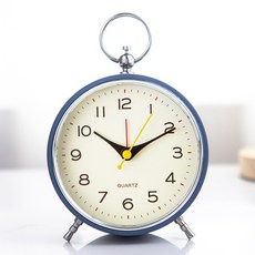 Mabso Shop 簡約靜音桌上型鬧鐘 BRP1469, 藍色