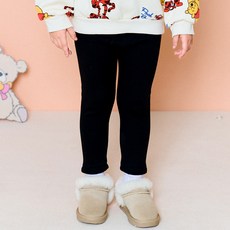 HEJMINI 女童款兔子花朵圖案拉絨內搭褲