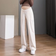 寬版交叉低腰運動孕婦褲