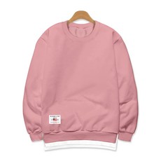 Y-T CLOSET素色層次刷毛大學T恤