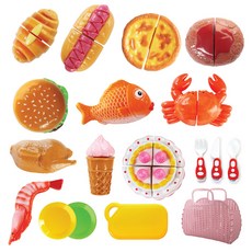 Zentoy Slice Cooking Play Bakery & Fish 18 件套 SS20-11, 混色