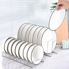 Anyonepick 空間利用碗盤收納架 2件組, 1組, 銀色