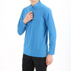 남성용 아웃도어 하이넥 반집업 집업티셔츠 KHS231